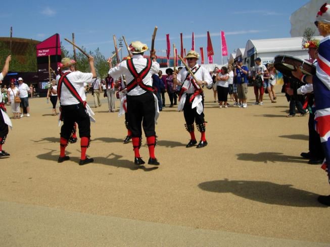 Merrydowners performing in the Olympic Park
