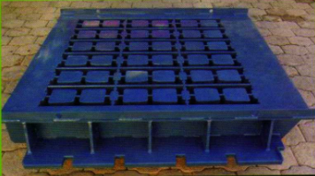 Molde
Para: Bloc liso de 20x20x40 cm
Capacidad: 18 piezas.
Máquina: Quadra 12