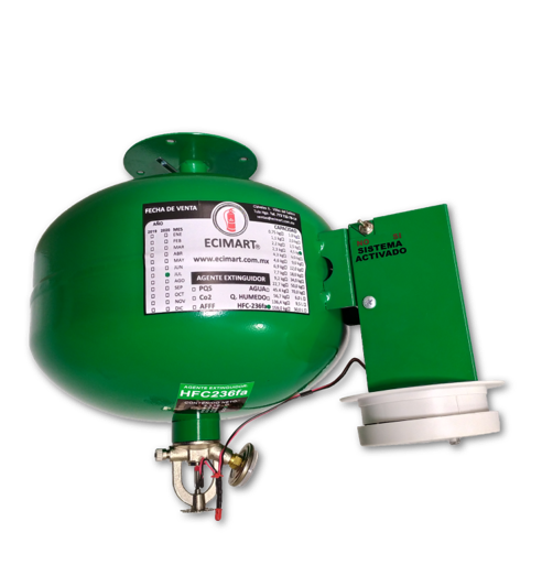 DETEXTINTOR DE HFC-236fa CAP. 4.5 KG