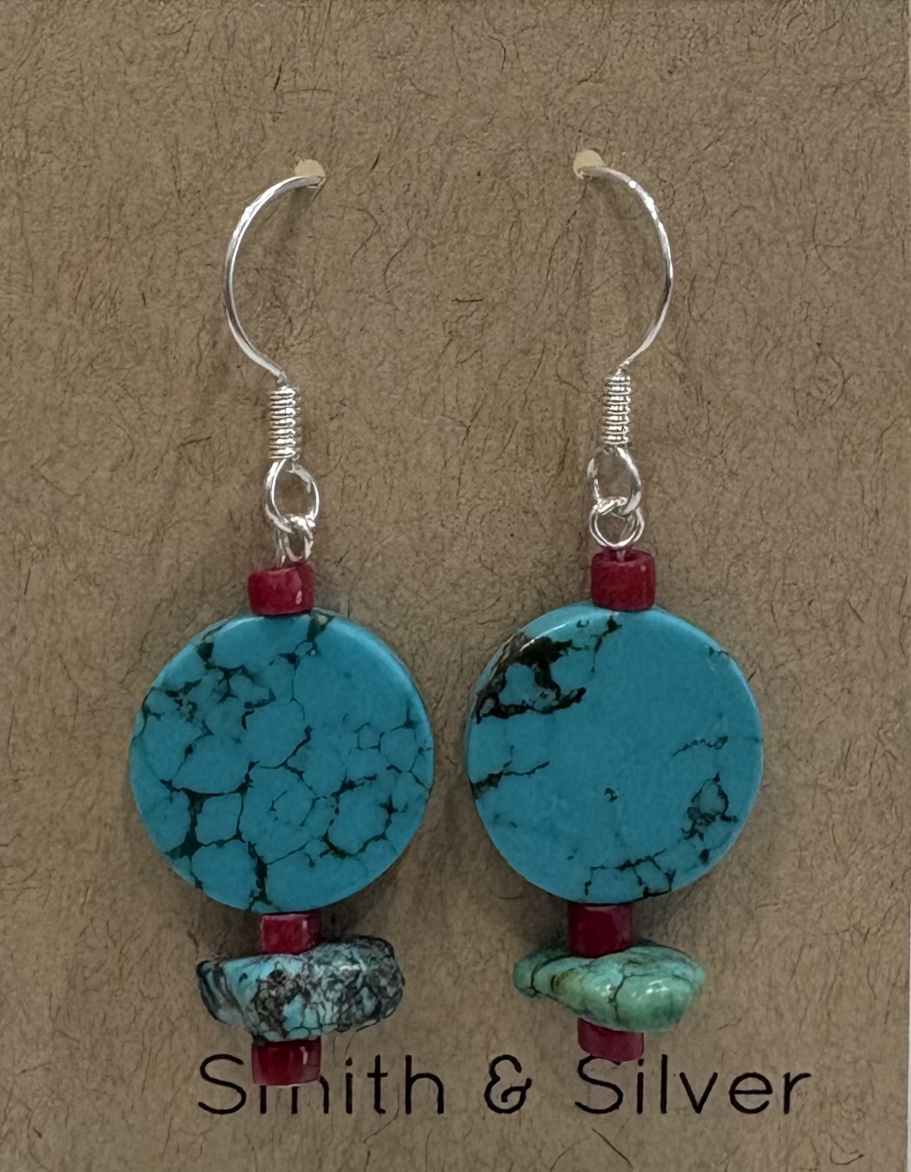 coral, turquoise, & sterling silver