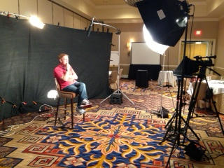 It's lonely on the set at the crack of dawn.