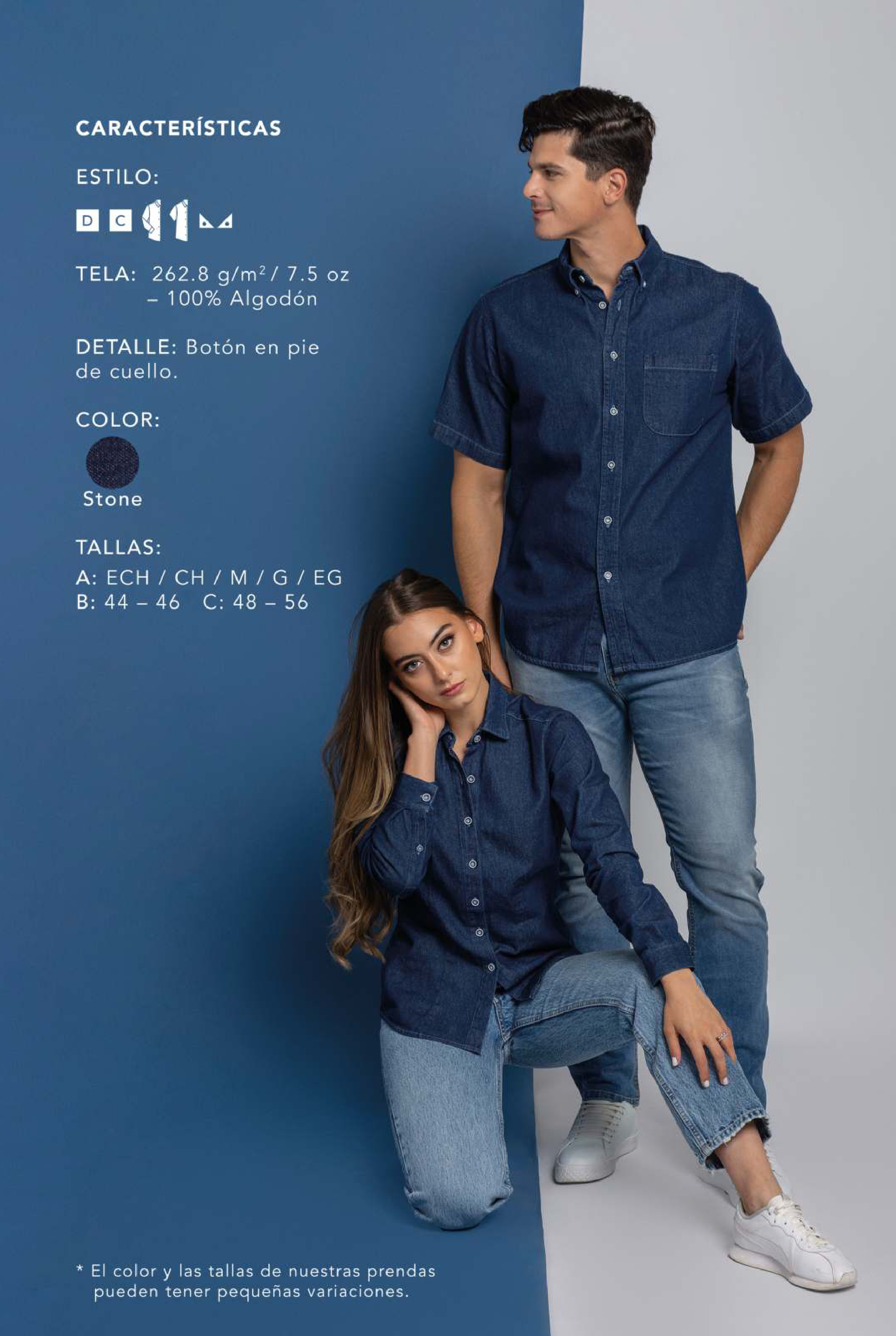 CAMISA DE MEZCLILLA BIBO