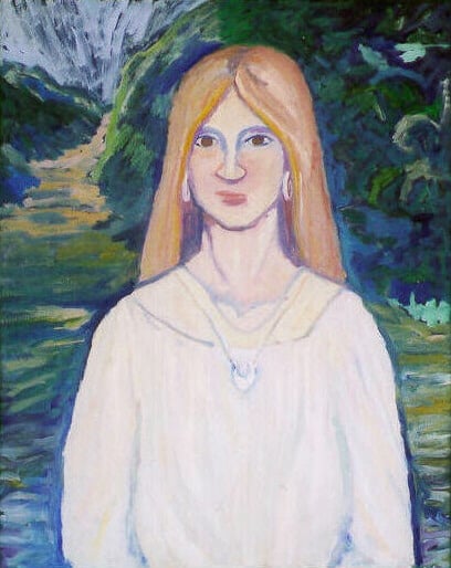 Op-015 WICCE 30 in x 24 in Oil on Linen 1990