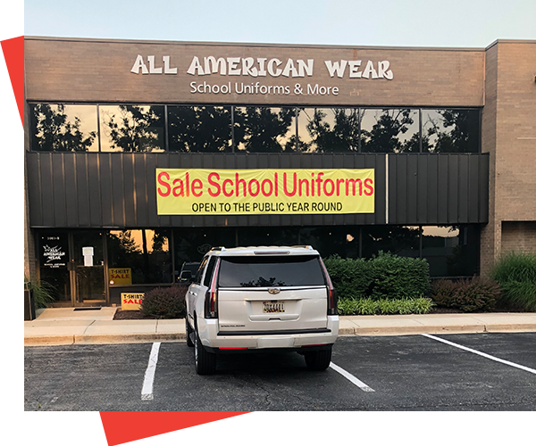 Uniform sale at All American Wear