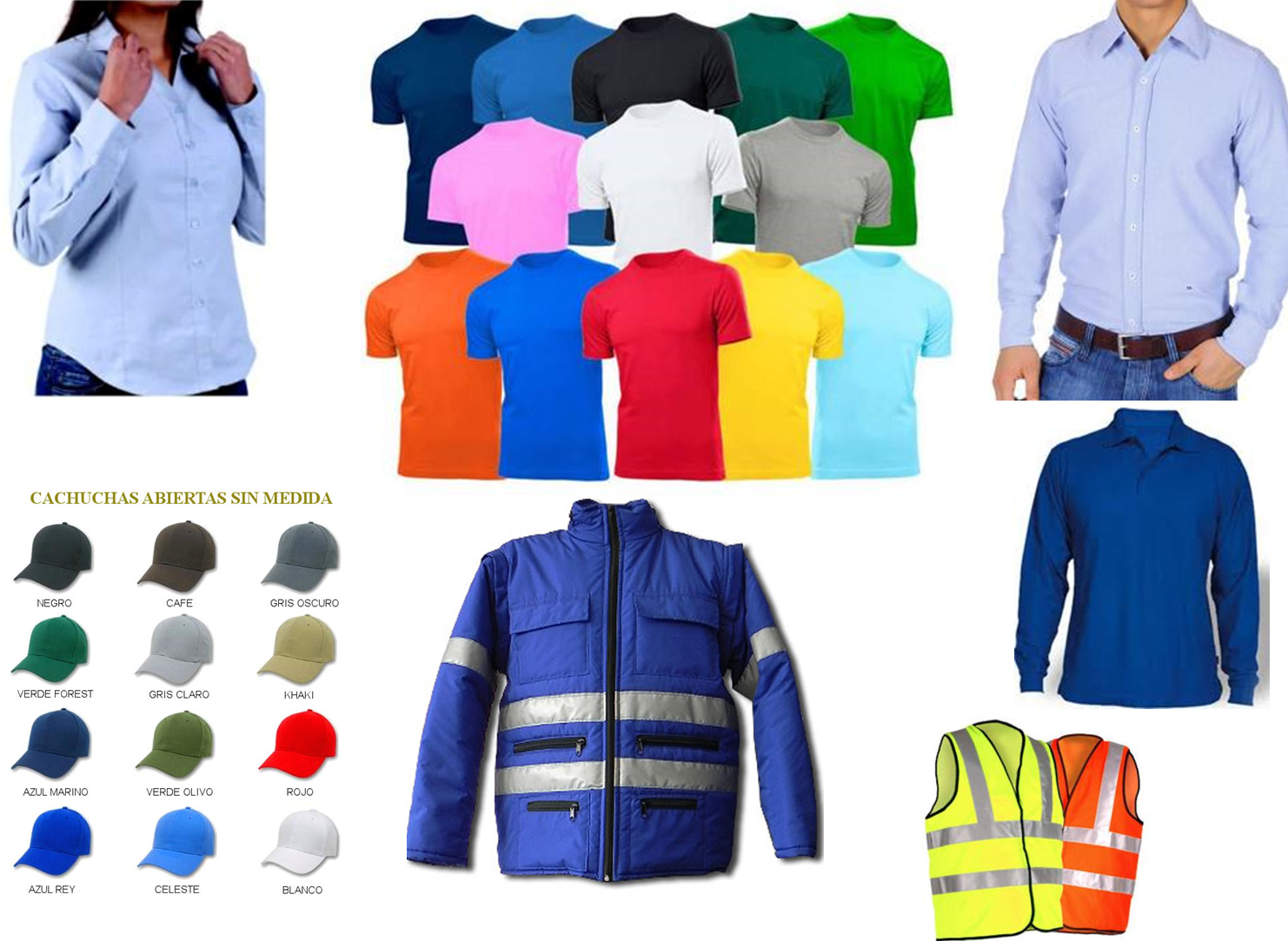 Camisa, playera, chamarra, gorra, chaleco y mas!