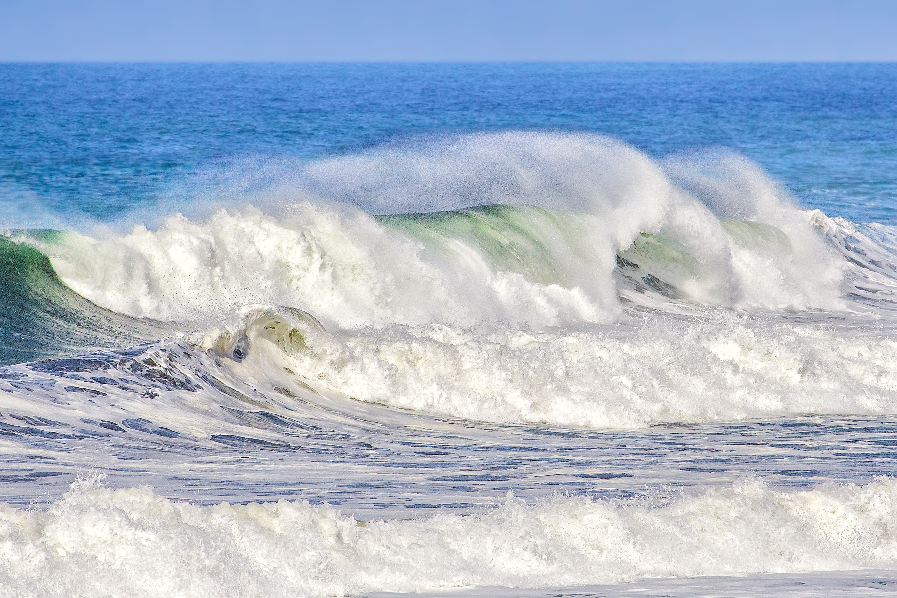 PACIFIC WAVE - My wife and I had a grand time watching some magnificent wave action along the coast of California close to Half Moon Bay.