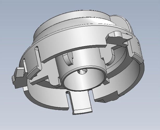 Bottom view: Male version, Selector/Guide
