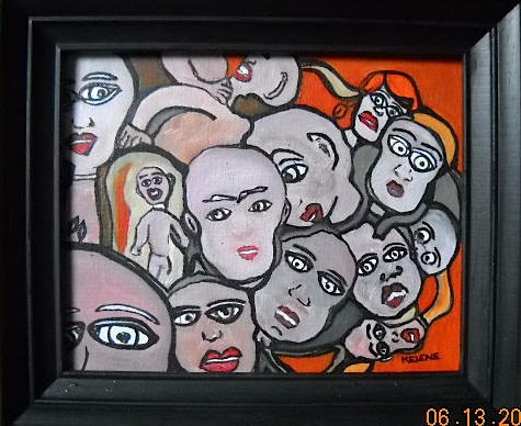 Molds. Paint on canvas. 11 x 13 All artwork copyrighted©. Image published in Blood Lotus Journal 2014