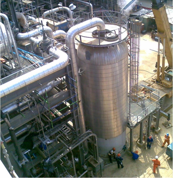 Sistema de vapor. PDVSA, Anzoátegui, Venezuela. Lana mineral, aluminio liso.
