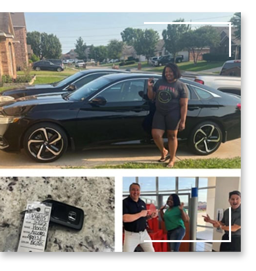 Winner of the Family of Faith Coalition 2022 Community Support Drawing, sponsored by Honda/Toyota of Denton