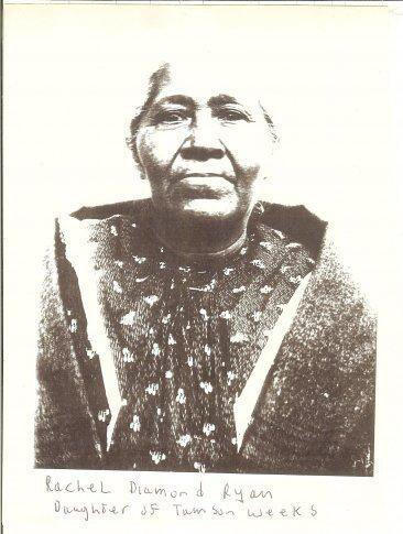 Rachel Diamond-Ryan (daughter of Tamson Weeks) - Aquinnah Wampanaog circa 1900