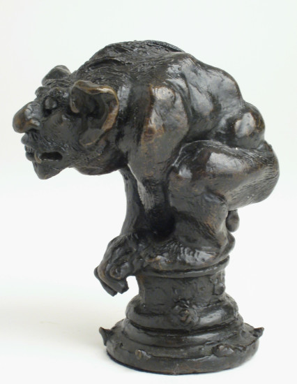 Black Pawn - left profile view (#5 - chess piece)
Artist: Bill Girard, Royal Oak, MI
Formerly collection of Allen Abramson
Photo courtesy of Ken Weikal, Farmington Hills, MI. 