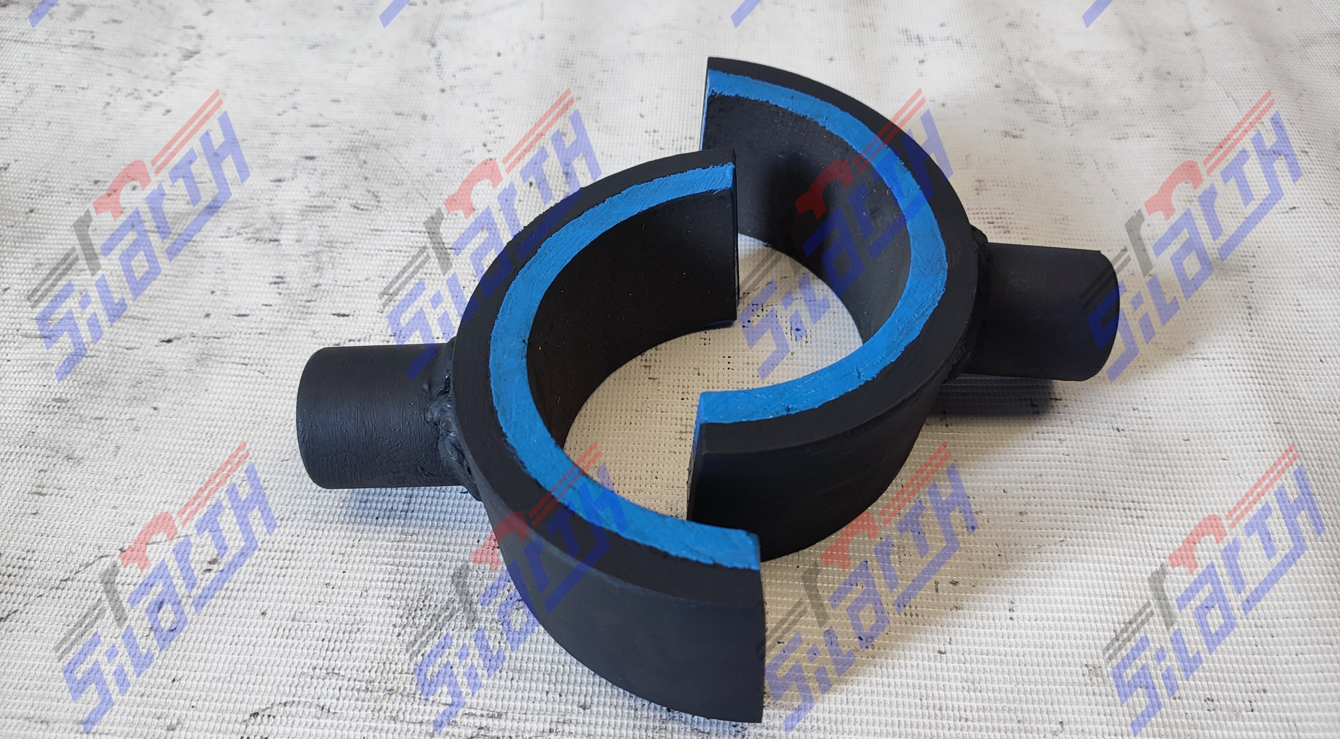 ZAPATA SEMICIRCULAR 4" P POSTE DE GRUA