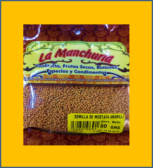 SEMILLA DE MOSTAZA AMARILLA
60 GRS