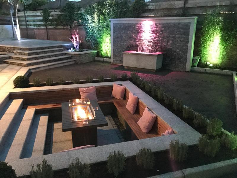 Sunken Fire Pit Garden Design
