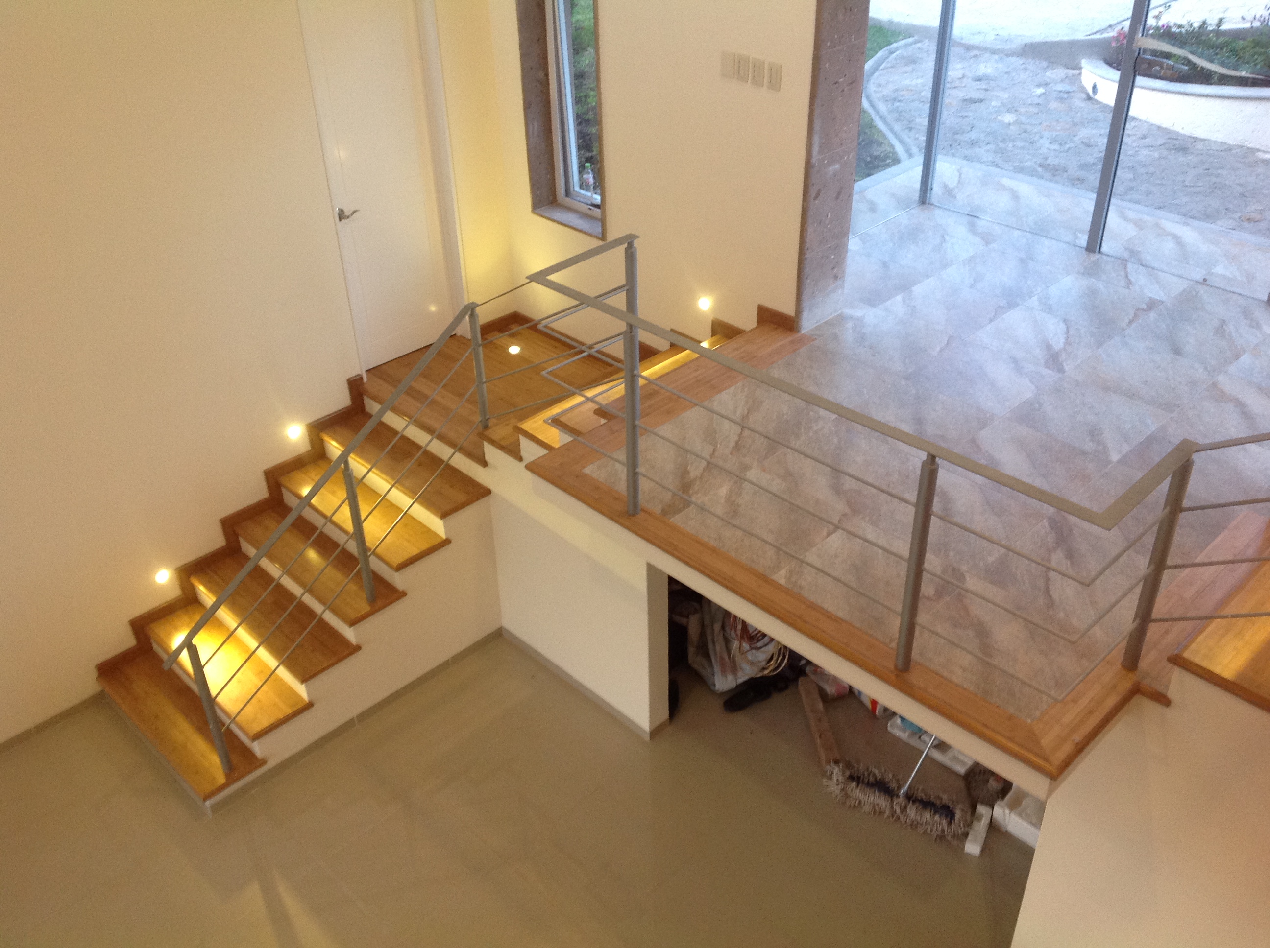 Modern living room with a large sofa