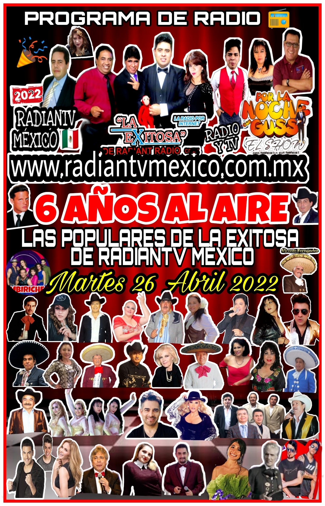 6 AÑOS LAS POPULARES DE LA EXITOSA DE RADIANTV MEXICO 2022