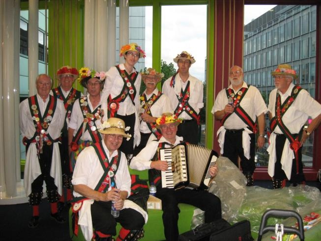 The Merrydowners in the TV Studio 