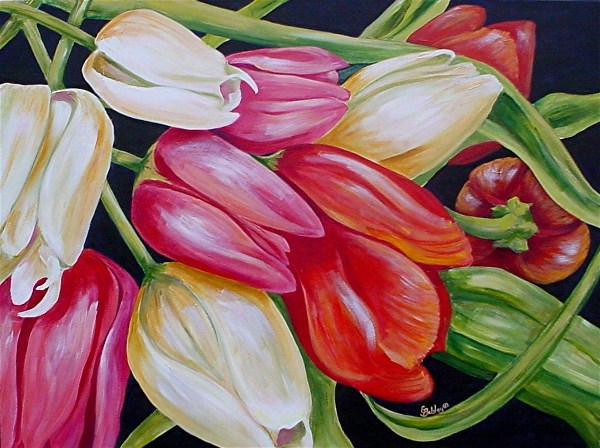 Spring Elegance, Acrylic on 30x40 Gallery Canvas