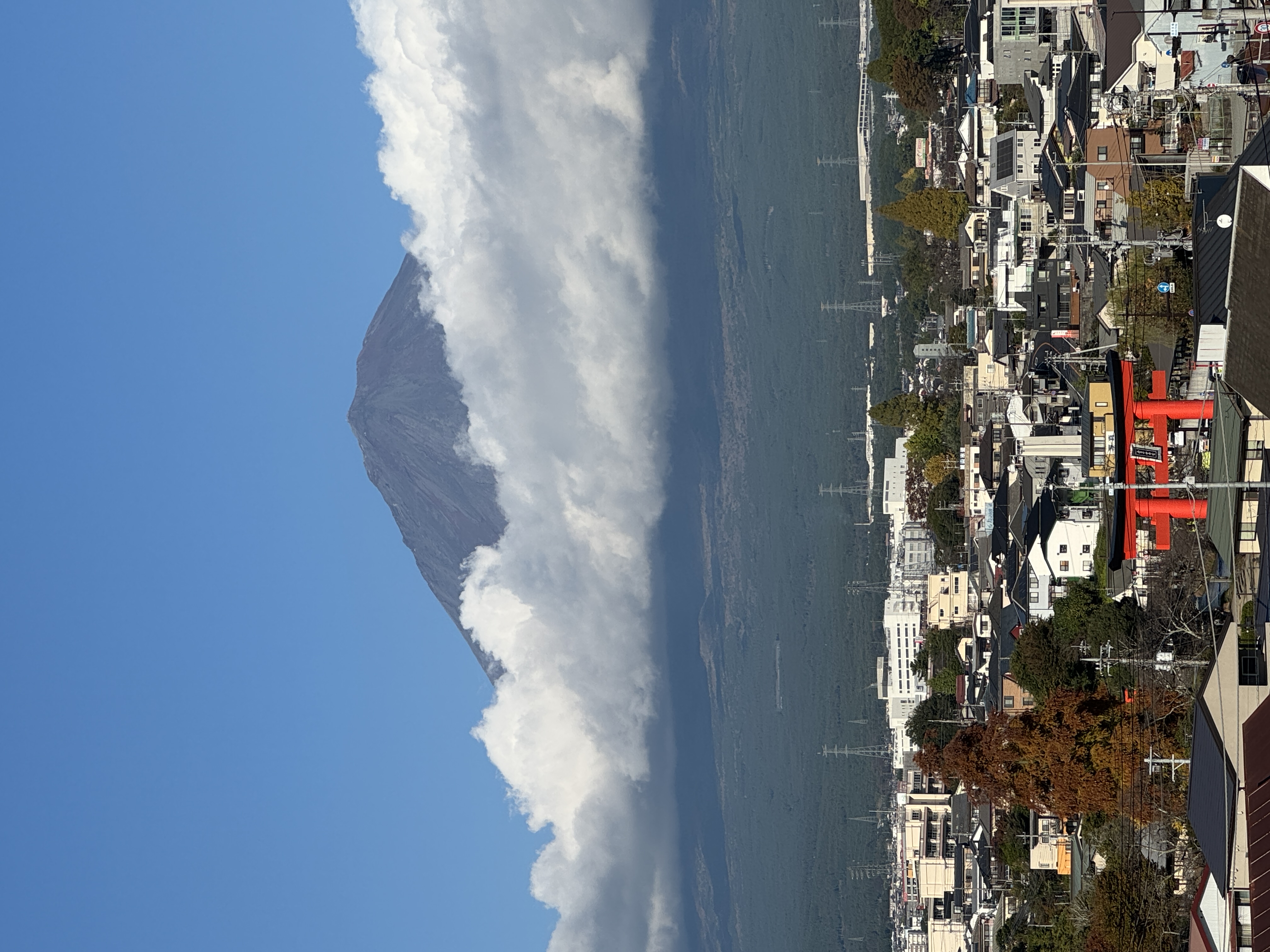 View of Mt. Fuji from the Fujisan World Heritage Center.
