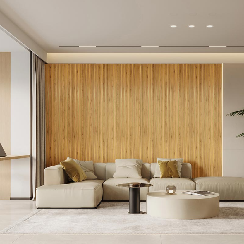 MURO INTERIOR TIPO LAMBRIN MEDIA LUNA PS