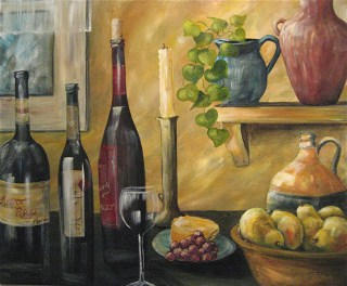 Aperitif, 30"x40", Acrylic on Gallery Canvas (Sold)