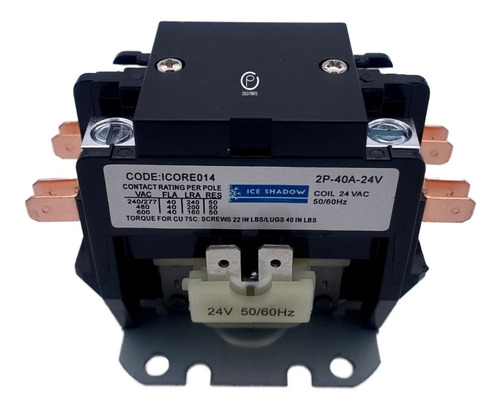 CONTACTOR 2 POLOS
24V 40