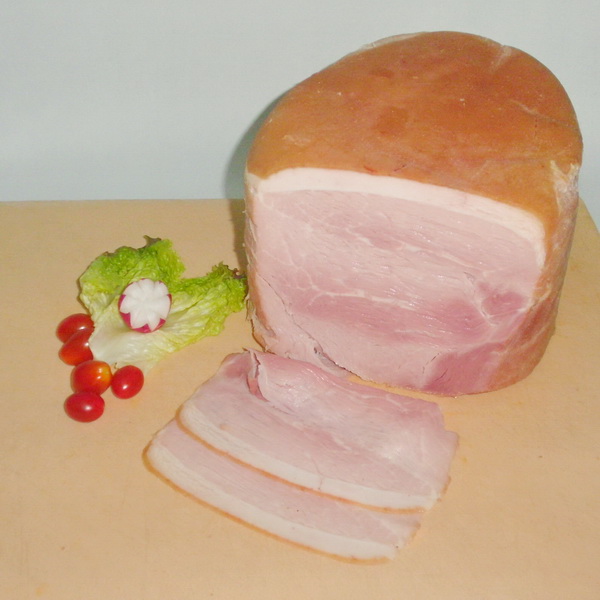 JAMÓN HOLANDÉS : PIERNA DE CERDO CON UNA LIGERA CAPA DE PIEL Y GRASA AHUMADA