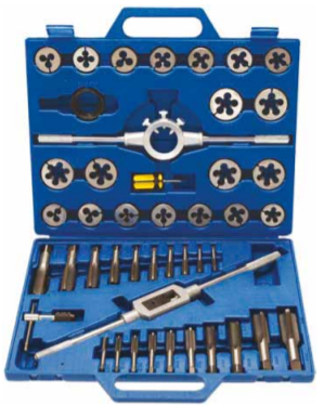 Juego de machos y terrajas | M6 - M24 | 45 piezas