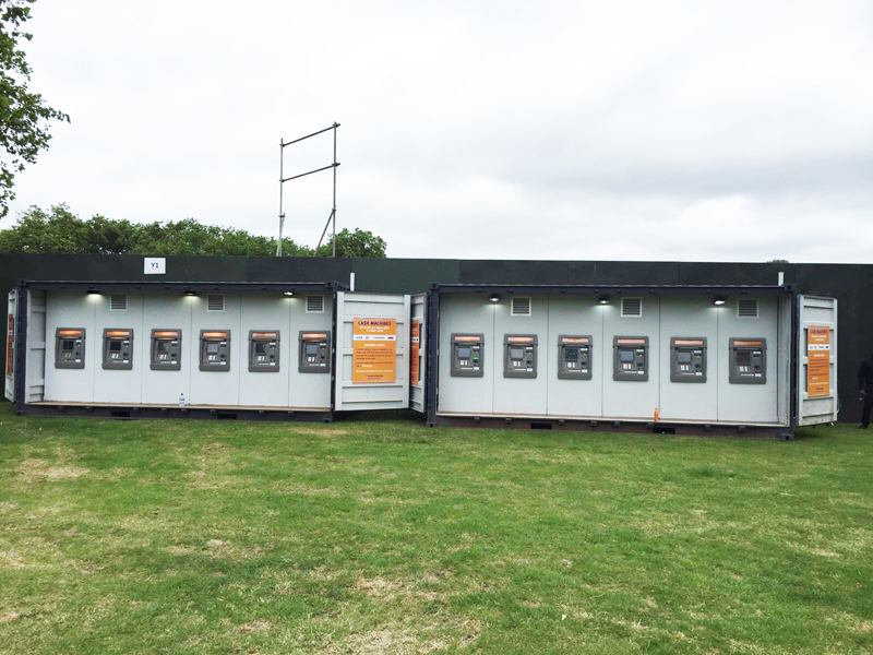 cash machine containers