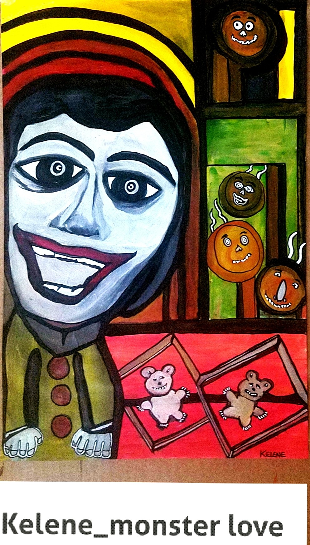 Title: Hallway of my dreams . 18 x 21 paint on paper. 2021 Artwork copyrighted. $130.00 framed