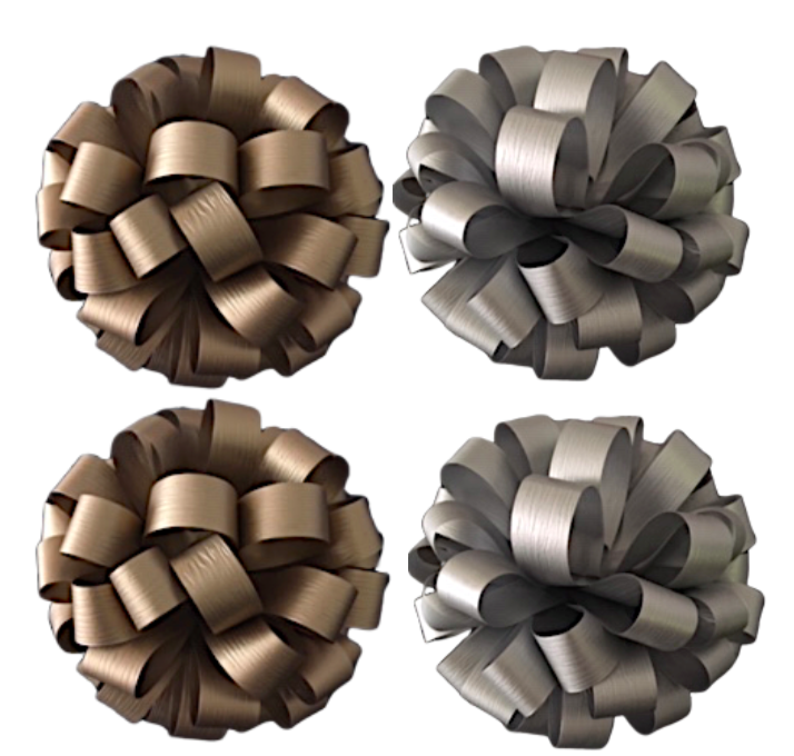 Moños para regalo (Mexican gift Bows) Artesanales listón mate. Tamaño 14 centímetros de diámetro (5.5 inch). Ideal para regalos del tamaño de una caja de licuadora, cafetera, un juego de toallas, etc.