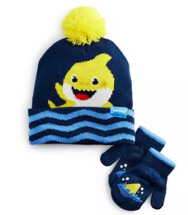 BSFE2859ST
BABY SHARK HAT AND MITTEN SET 
794434486775
96 CS/PACK
