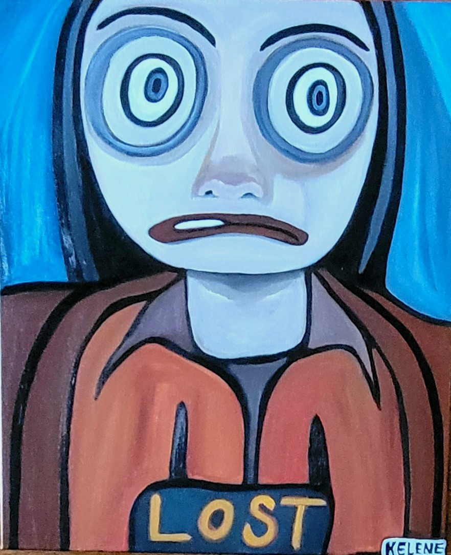 Title Lost 24 x 24 acrylic on canvas Kelene $400.00