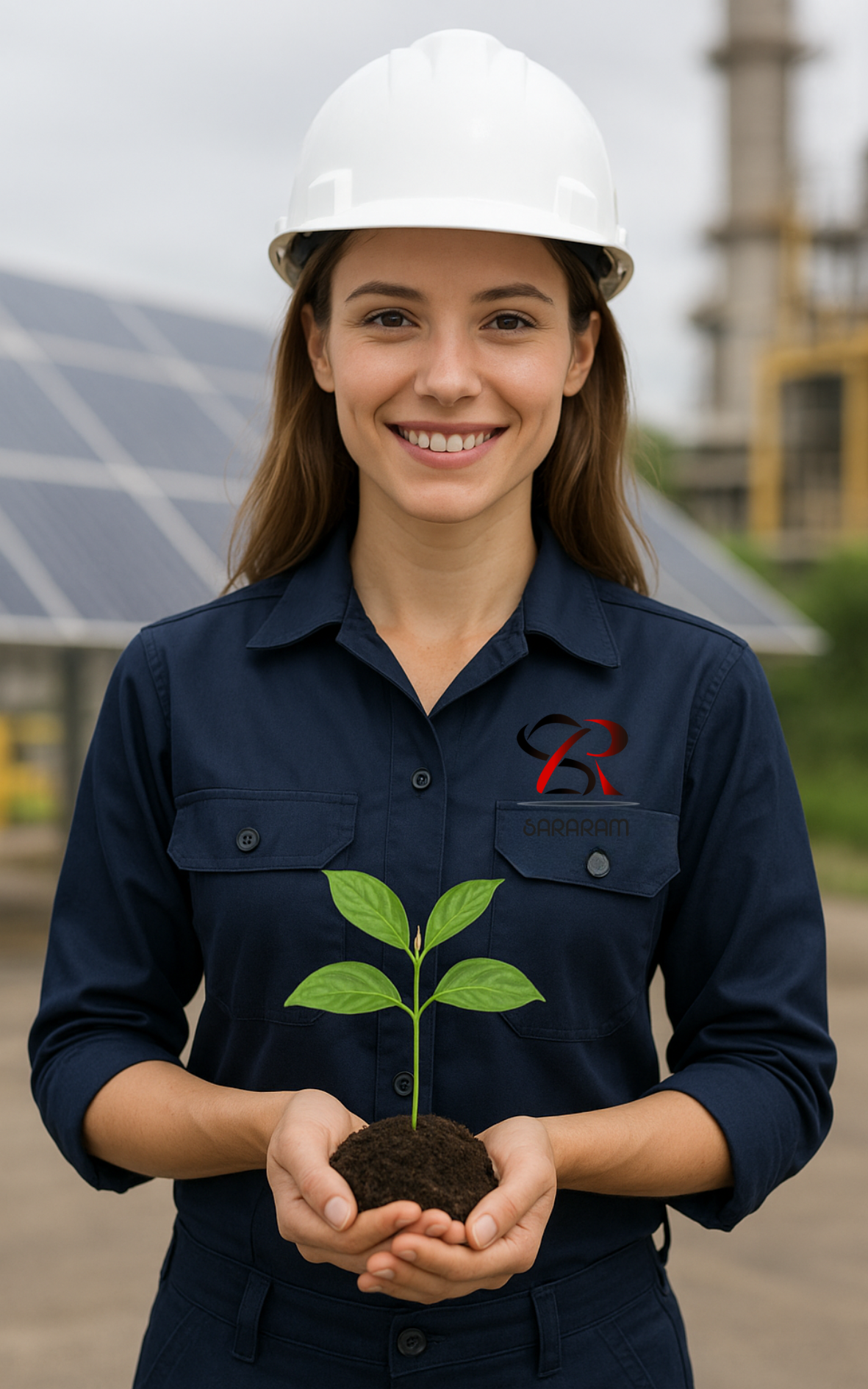 Dos hombres con chalecos de seguridad revisando documentos en un entorno industrial. Dos hombres con chalecos de seguridad revisando documentos en un entorno industrial.