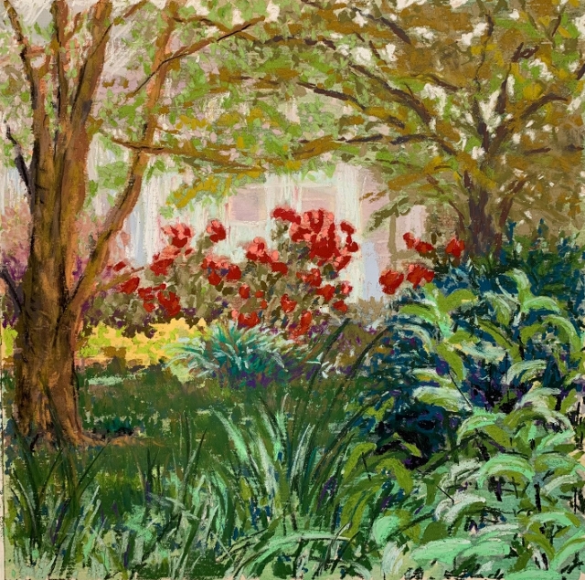 Kaddeche, Palisades Garden 2, 8x8 Pastel