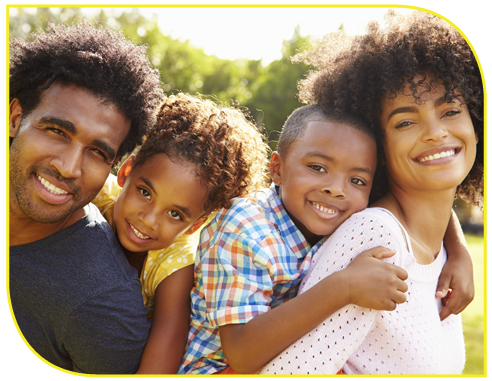 Happy Family With Their Kids