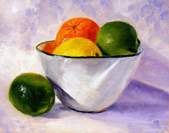 Citrus Bowl ~ 6"x8" 
Oil on Canvas Panel
SOLD