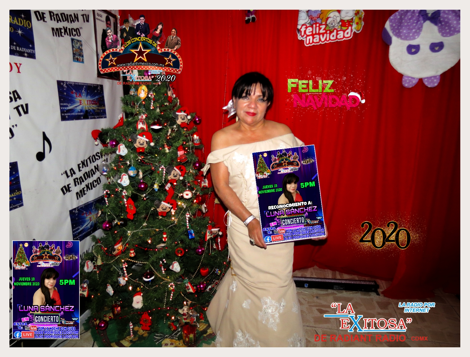 Luna Sánchez En Concierto de Fin de Año 2020 La Exitosa De Radiantv México