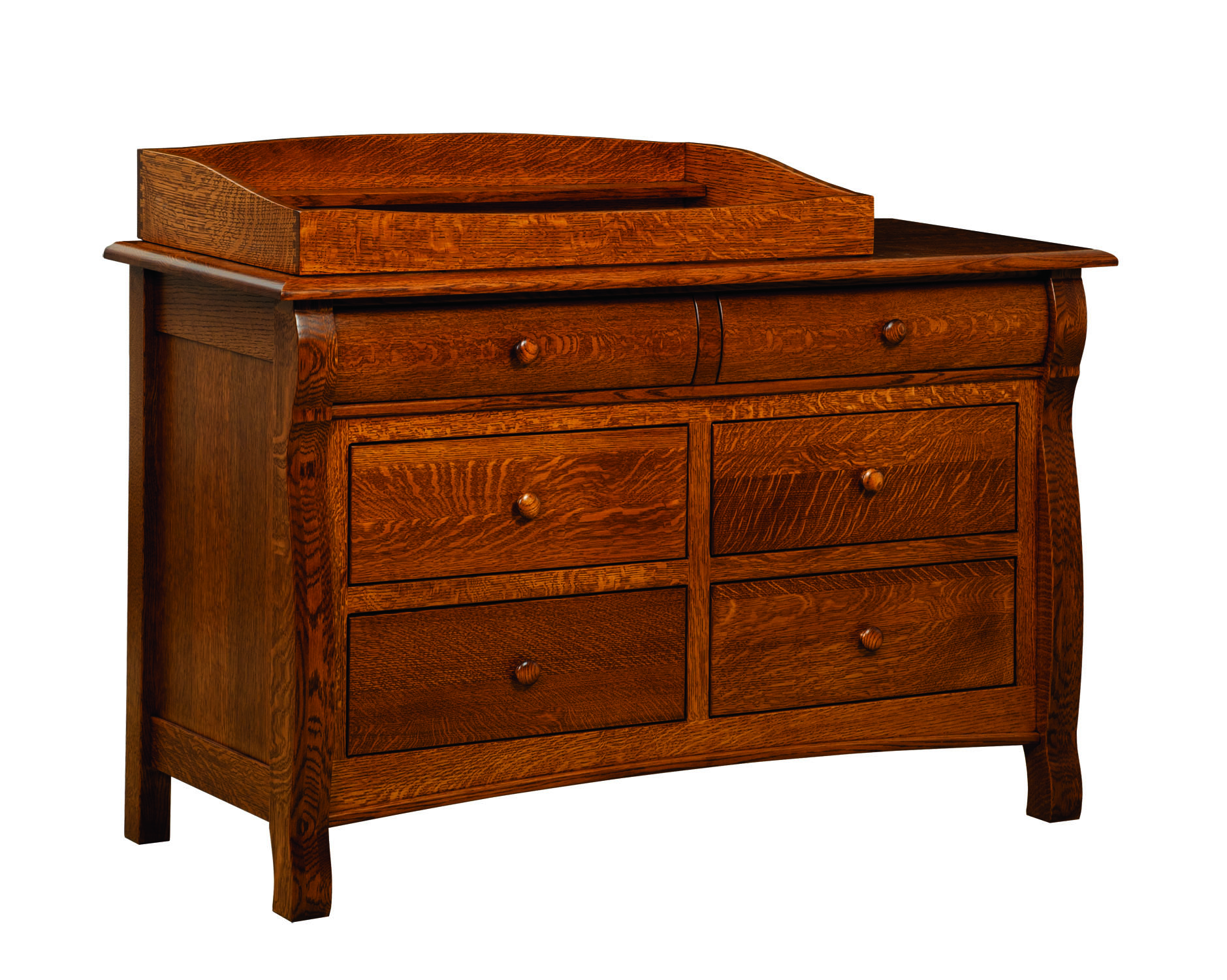 Castlebury 6 Drawer Dresser w/Box Top-#28