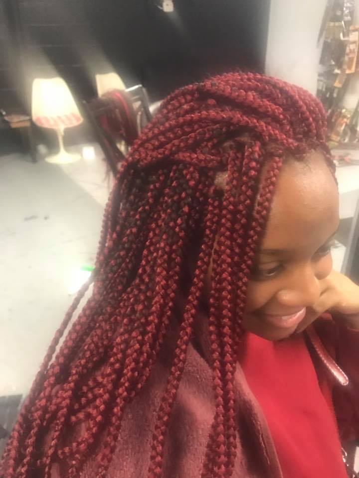 Red Braided Hair