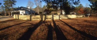 Installed fencing