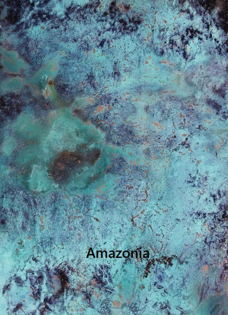 Patination Amazonia verdigris Artistic Metals