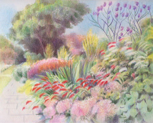 Not much rooms for weeds (the Long Border at Great Dixter)