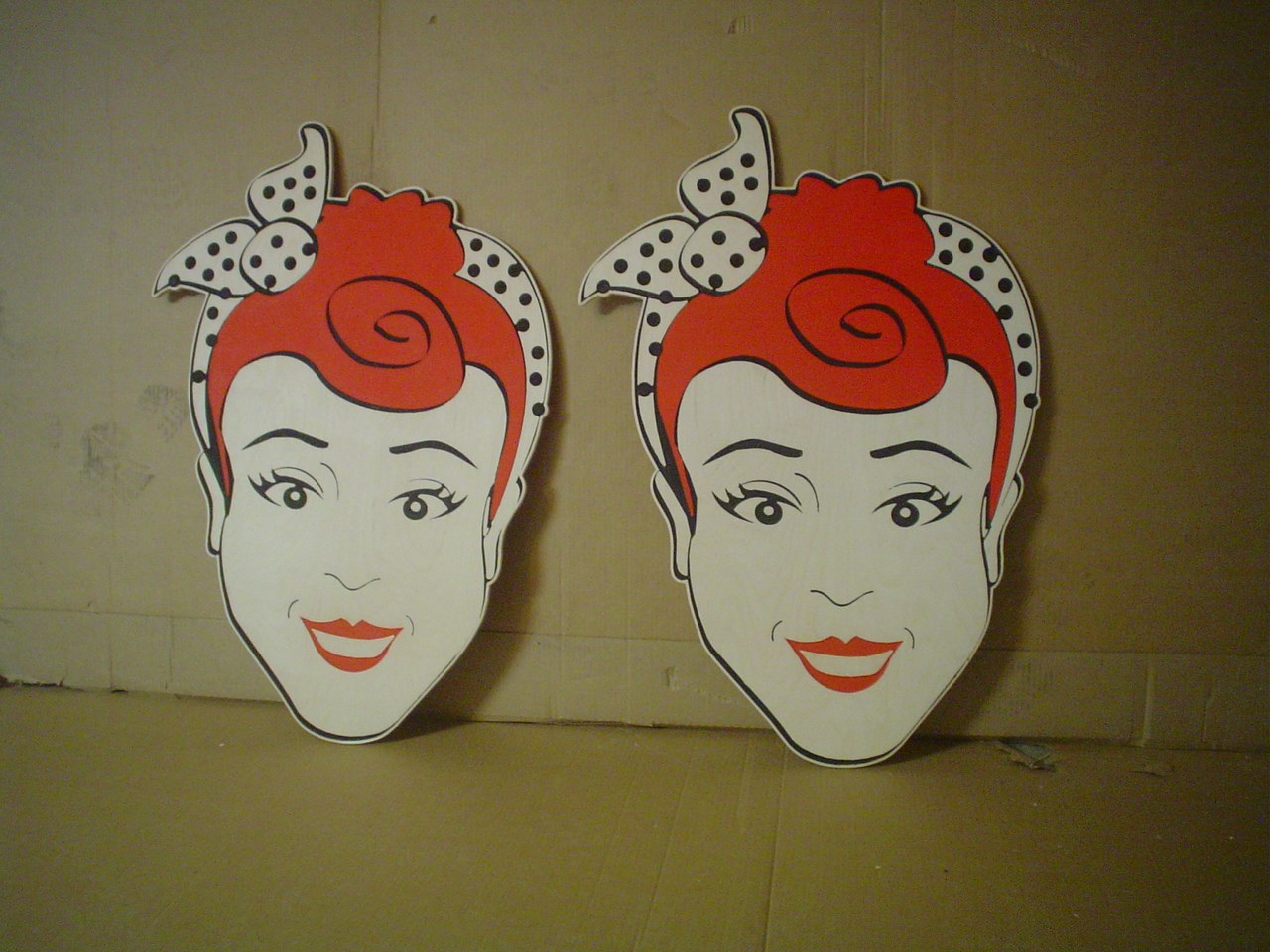 Plywood cutouts Engraved and Painted
