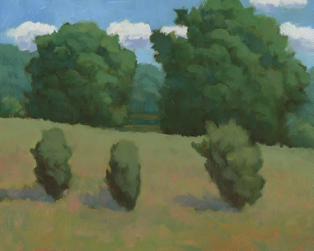 Burns, Tree Arrangement, 8x10 Oil