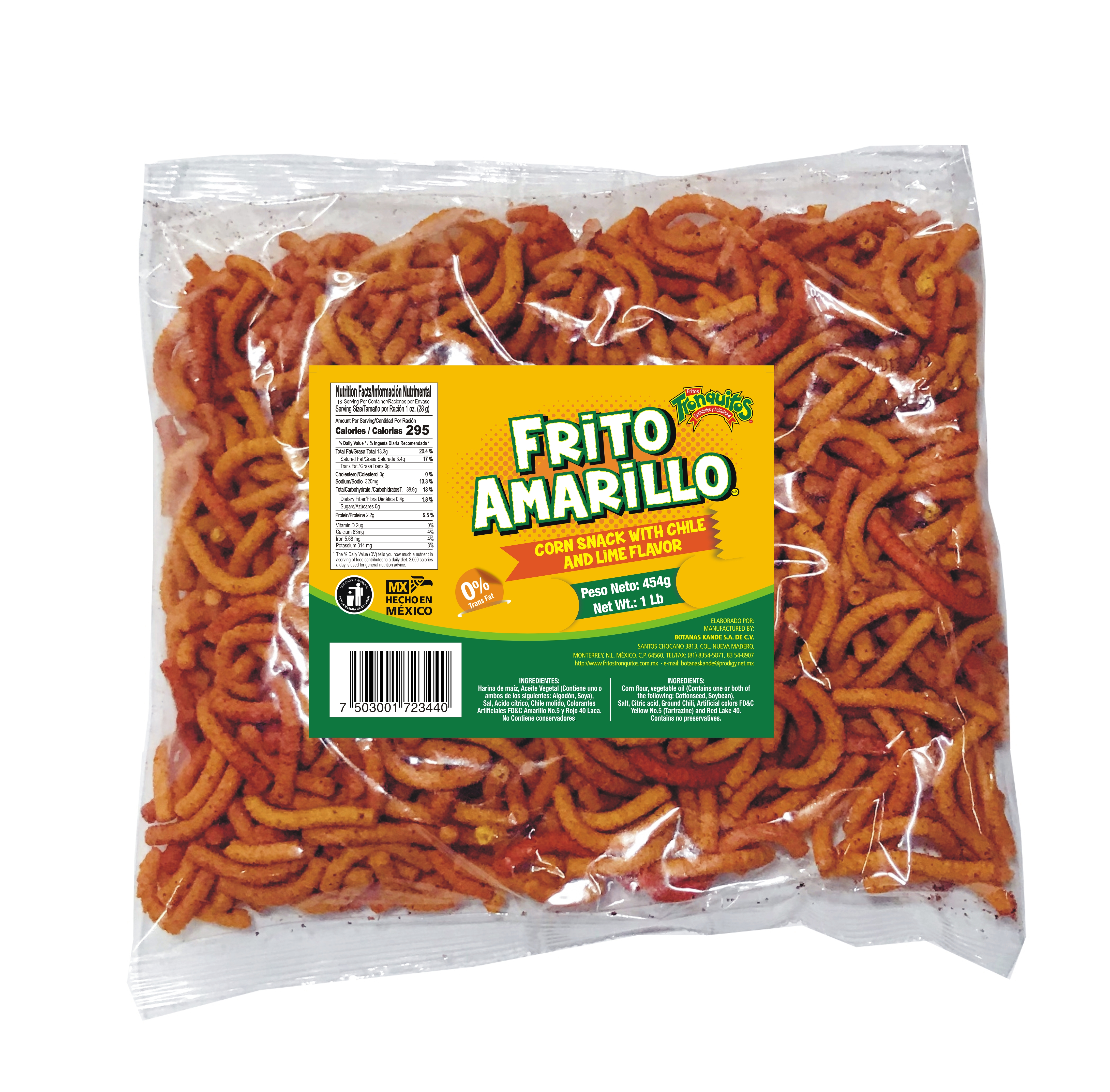 Frito Amarillo 454g