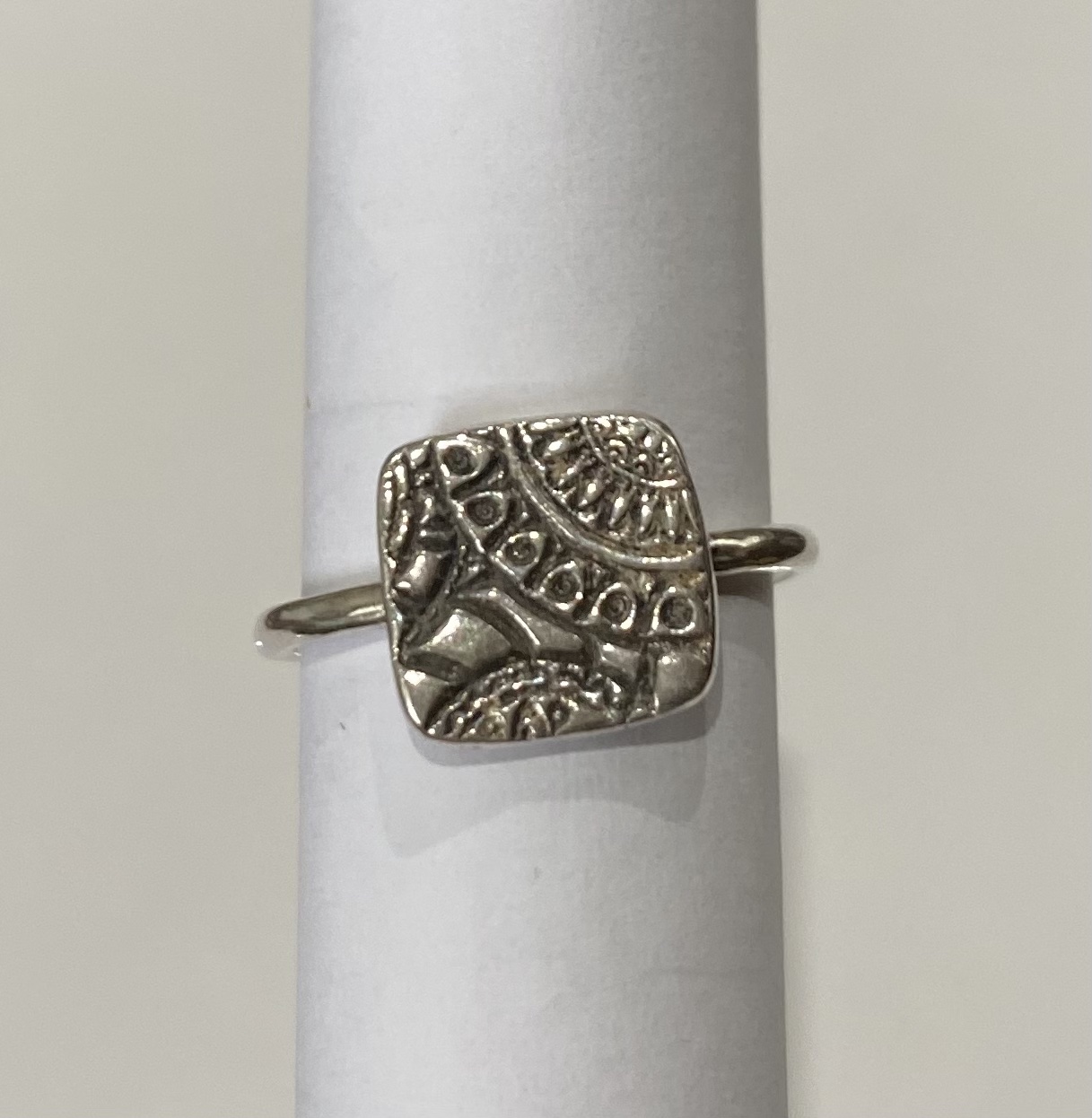 Square PMC Ring EM 118
Sterling Silver
Size 6
$30.