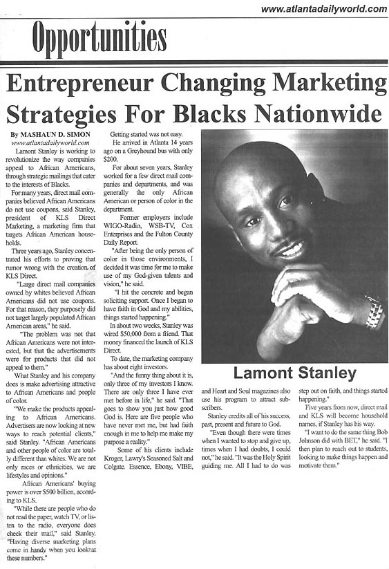 Article About Lamont Stanley 1