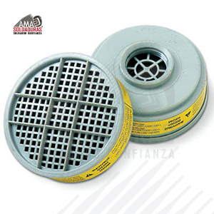 VAPORES ORGÁNICOS Y GASES ÁCIDOS
Categoría: Cartuchos
Descripción: Cartucho plástico para multicontaminantes para protección contra ambiente multicontaminado por vapores orgánicos, amonia, metilamina, cloro, cloruro de hidrógeno, dióxido de sulfuro, fluoruro de hidrógeno, sulfuro de hidrógeno, formaldehído, dióxido de nitrógeno, con entrada tipo rosca. 
Para respirador: Respirador Optifit